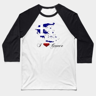 I love Greece Baseball T-Shirt